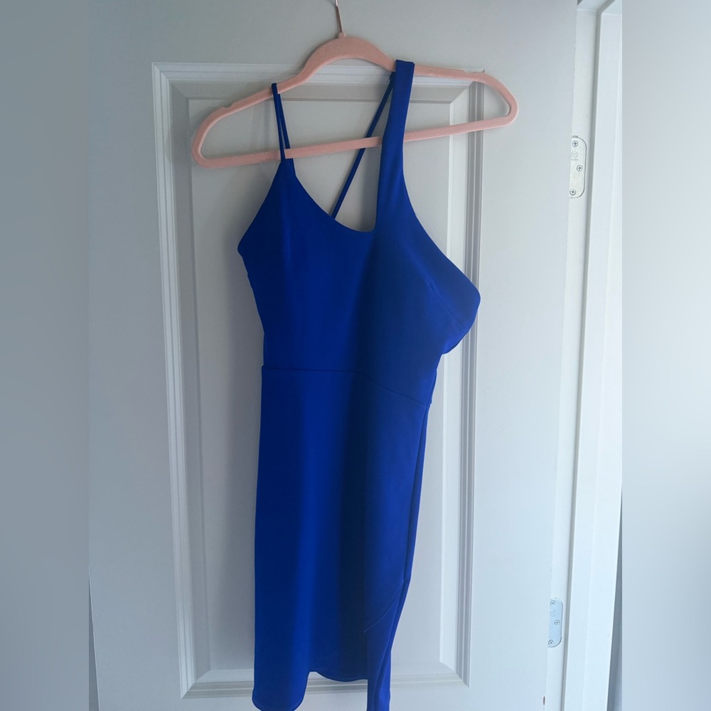 Blue mini dress